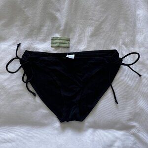 Babystyle NWT Black Tie bikini bottoms petite XS -Small 13.5"
